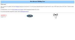 Desktop Screenshot of lists.thet.net