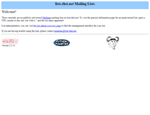 Tablet Screenshot of lists.thet.net
